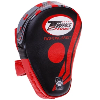 Лапа Изогнутая для бокса и единоборств TWINS FPML10-43 черный-красный