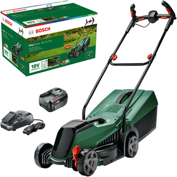 Bosch Газонокосарка акумуляторна CityMower 18V-32-300 18В акб 1х4А·год 31л 30-60мм 9.4кг