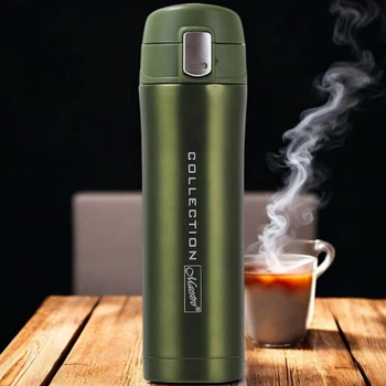 Термокружка Maestro MR 1641-45 Green450 мл нержавеющая сталь