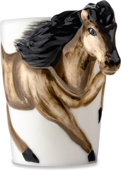 Kubek Skippi Koń z uchwytem w kształcie głowy konia 270 ml (5906361450612)