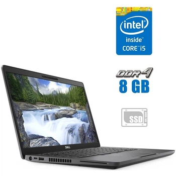 Ультрабук Dell Latitude 5400 / 14" (1920x1080) IPS / Intel Core i5-8250U (4 (8) ядра по 1.6 - 3.4 GHz) / 8 GB DDR4 / 240 GB SSD / Intel UHD Graphics 620 / WebCam б/у