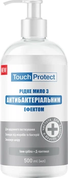Рідке мило Touch Protect Іони срібла-Д-пантенол з антибактеріальним ефектом 500 мл (4823109401471)