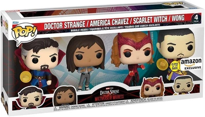 Набор фигурок 4 шт. Funko Pop! Marvel America Chavez / Scarlet Witch / Wong / Doctor Strange Доктор Стрэндж (69117)