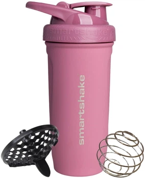 Шейкер SmartShake металевий Reforce Stainless Steel 900 мл Deep Rose (11153201)