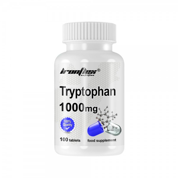 Амінокислота Tryptophan 1000 mg, 100 таблеток IronFlex (fit0023956)