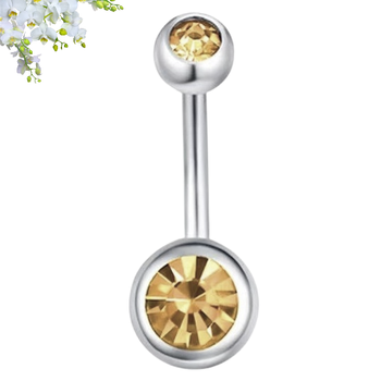 Банан для пірсингу пупка сталь 316L Mr.Piercing 10х1.6х5/8 Gentle Peach