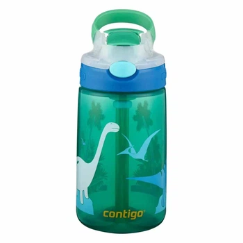 Пляшка спортивна дитяча Contigo Gizmo Flip 0.42 л Jungle Green Dino 2115035