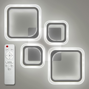 Люстра світлодіодна стельова LUMINARIA OVAL 80W 4S RC 725/423 WHITE 220V IP20 (6951635239553)