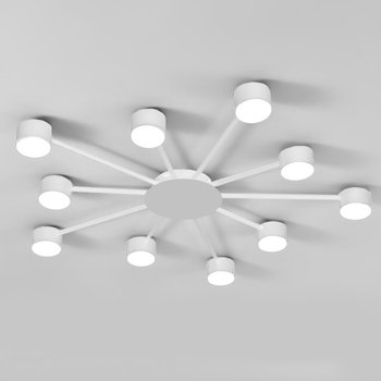 Люстра стельова LUMINARIA RAY SLIM 10xGX53 WHITE 220V IP20 (6951635239522)