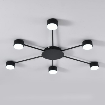 Люстра стельова LUMINARIA RAY SLIM 6xGX53 BLACK 220V IP20 (6951635239515)