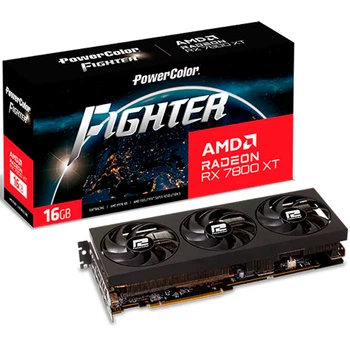 Видеокарта AMD Radeon RX 7800 XT 16GB GDDR6 Fighter PowerColor (RX 7800 XT 16G-F/OC) Store