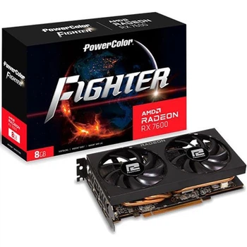 Відеокарта AMD Radeon RX 7600 8 GB GDDR6 Fighter PowerColor (RX 7600 8G-F) ( Black )