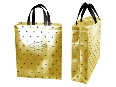 Еко сумка ECOBAG бокс з друком Ламінація Royal Lily із замком 320х400х100мм 400мм