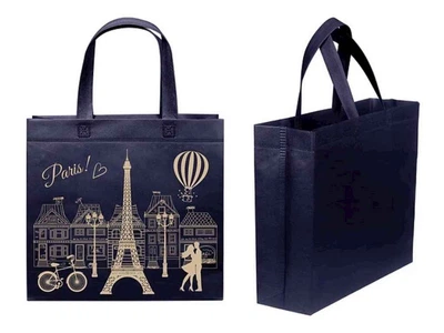 Еко сумка ECOBAG бокс з друком Paris із замком 320х270х100мм 400мм