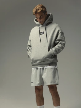 Кофта MANTO hoodie LABEL OVERSIZE Heather Grey L