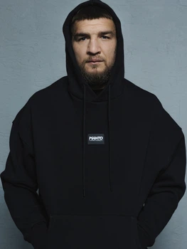 Кофта MANTO hoodie LABEL OVERSIZE Black L