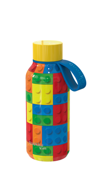 Термобутылка детская с силиконовой ручкой 330 мл Quokka Color Bricks (40143)