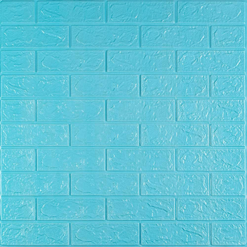 3D панель самоклеющаяся кирпич Бирюза 700х770х3мм (002-3) SW-00000573