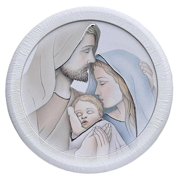 Ікона з посрібленням Свята Родина Ø33 см Estego 0516006