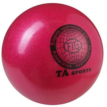 Мяч гимнастический TA SPORT, 400 грамм, 19 см, малиновый