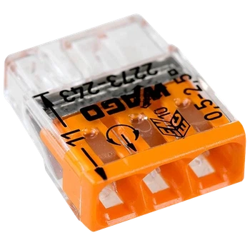 Клемма WAGO COMPACT 2273-243 3х2,5 (с пастой)