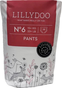 Підгузки-трусики еко Lillydoo pants 6 розмір, 15+кг, 19 шт