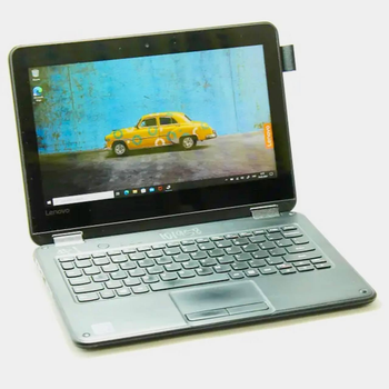 Ноутбук сенсорний Lenovo 300e 1st Gen 81FY 11.6" 4Gb+64Gb Win10 Pro Celeron N3450 Чорний Б/У