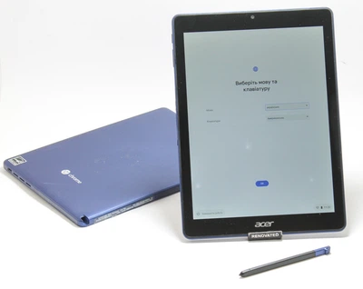 Планшет Acer Chromebook Tab 10 1536x2048 4GB RAM 32GB Chrome OS (Засвіти на дисплеї) + стілус Синій Б/У