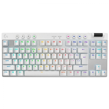 Клавіатура бездротова Logitech G PRO X TKL Lightspeed White Tactile (920-012148)