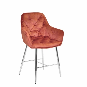 Крісло напівбарне м'яке Sea Mebli Frederik CH-65 велюр кориця