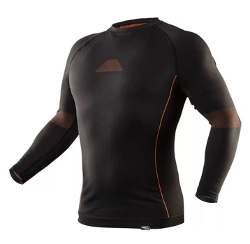 Термокофта NEO Tools CARBON (XXL/XXXL, чорна) безшовна (25179)