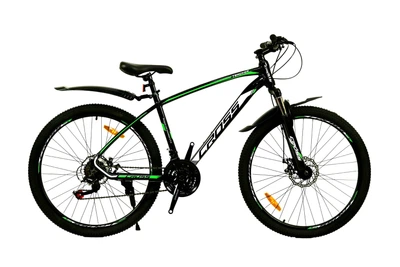 Велосипед CrossBike Tracker 29" 18" Чорний-Зелений