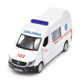 Машинка скорой помощи TechnoDrive Mercedes-Benz Sprinter, 1:32, белый