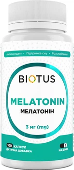Мелатонін Biotus 3 мг 100 капсул (BIO-530395)
