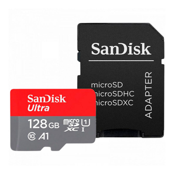 Карта памяти microSDXC (UHS-1) SanDisk Ultra 128Gb class 10 A1 (140Mb/s) (adapter SD) SDSQUAB-128G-GN6MA