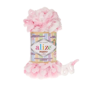 Пряжа для в'язання Alize Puffy Color 5863 Ніжно-рожевий