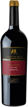 Вино CASATO DI MELZI Primitivo Igt Salento червоне сухе 0.75 л 13.5% (8053626471374)