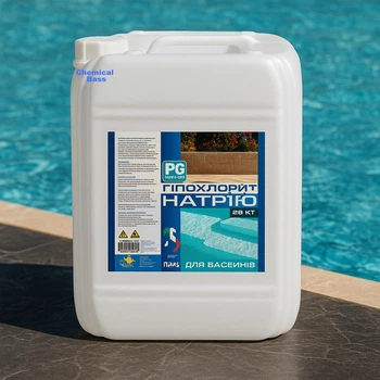 Жидкий хлор (гипохлорит натрия) для бассейна 20л / 25кг PG 74