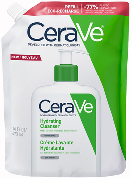 Очищающая увлажняющая эмульсия Сменный блок CeraVe для нормальной и сухой кожи лица и тела 473 мл (3337875905602)