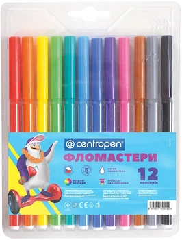 Набор фломастеров Centropen 12 шт (7790/12 ТП)