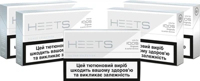 Мініблок стіків для нагрівання тютюну HEETS Silver 5 пачок (7622100543107_n)