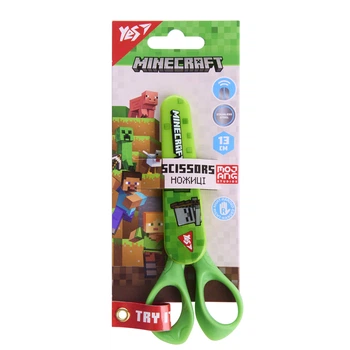 Ножиці дитячі YES 480463 13см Minecraft, у футлярі /480463/
