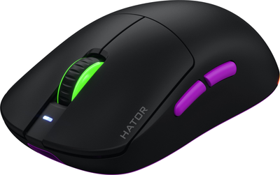 Миша ігрова бездротова HATOR Quasar 3 ULTRA 8K Wireless чорна (HTM770)