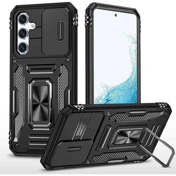 Чехол противоударный Epik Defender Cam Ring Case для Samsung Galaxy A34 5G Черный / Black