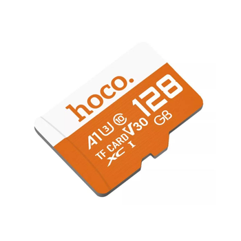 Карта памяти TF (MicroSD) для смартфонов и планшетов HOCO High speed 128ГБ Класс10 10-90Мб/c Orange