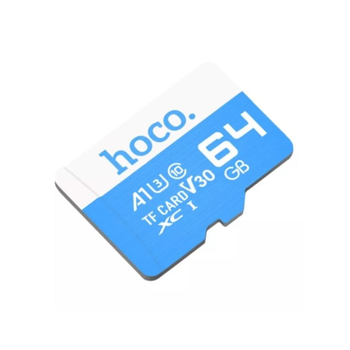 Карта памяти TF (MicroSD) для смартфонов и планшетов HOCO High speed 64ГБ Класс10 10-95Мб/c Blue