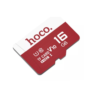 Карта памяти TF (MicroSD) для смартфонов и планшетов HOCO High speed 16ГБ Класс10 10-85Мб/c Red