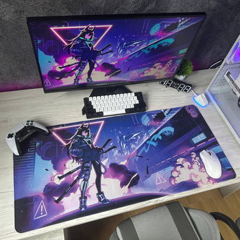 Коврик для мыши и клавиатуры YL XL13 с принтом Аниме 900х400 игровая поверхность Speed