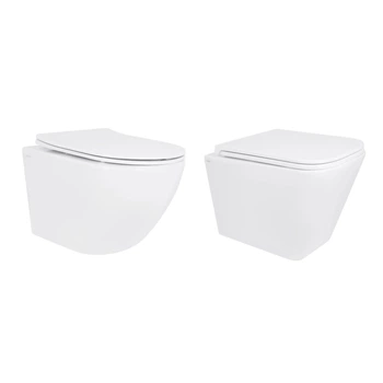 Унітаз підвісний Jay Ultra Quiet QT07335177W 485х360х320 + Tern Ultra Quiet QT17332303ASW 490x365x325