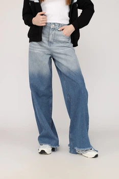 Джинси baggy жіночі 36 колір блакитний Zeo Basic ЦБ-00273490